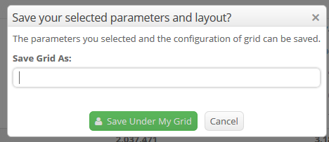parameters saved