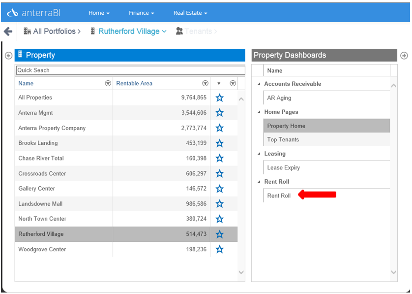 property dashboards