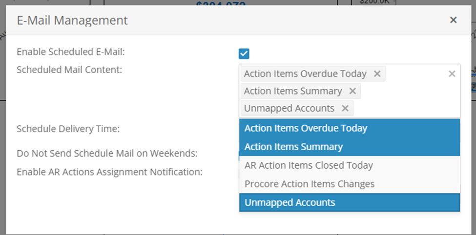 multiple content selection