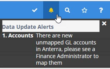 unmapped accounts alert